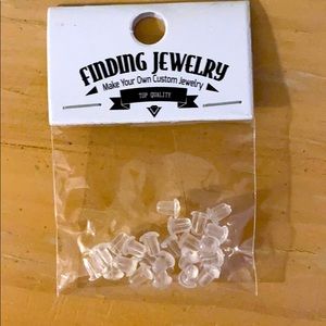 Custom jewelry clear earring backing 12-14 pairs
